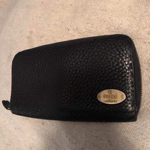 Wallets & purses Fendi - F is Fendi black leather zip around